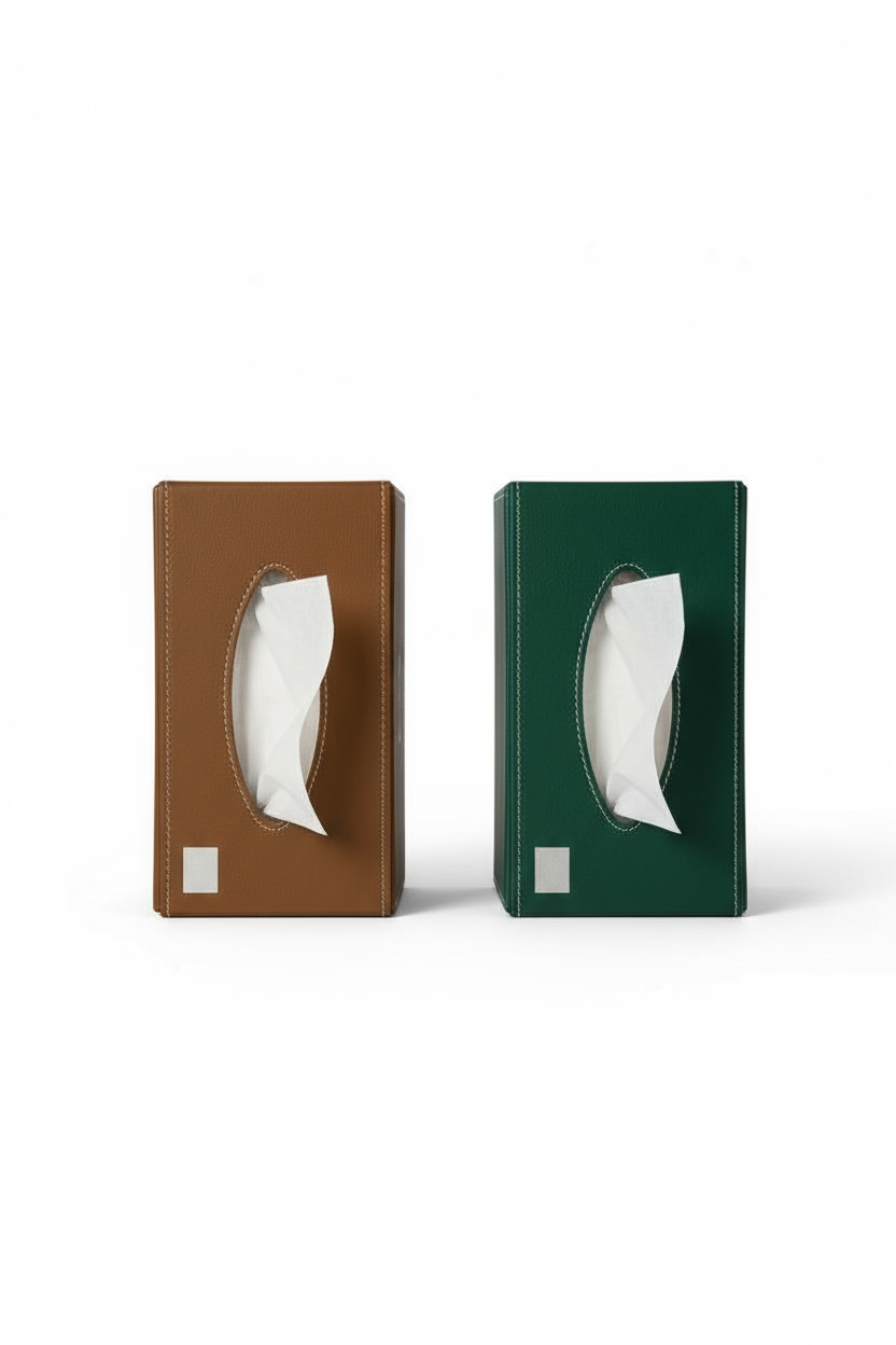 Premium Leather Tissue Boxes